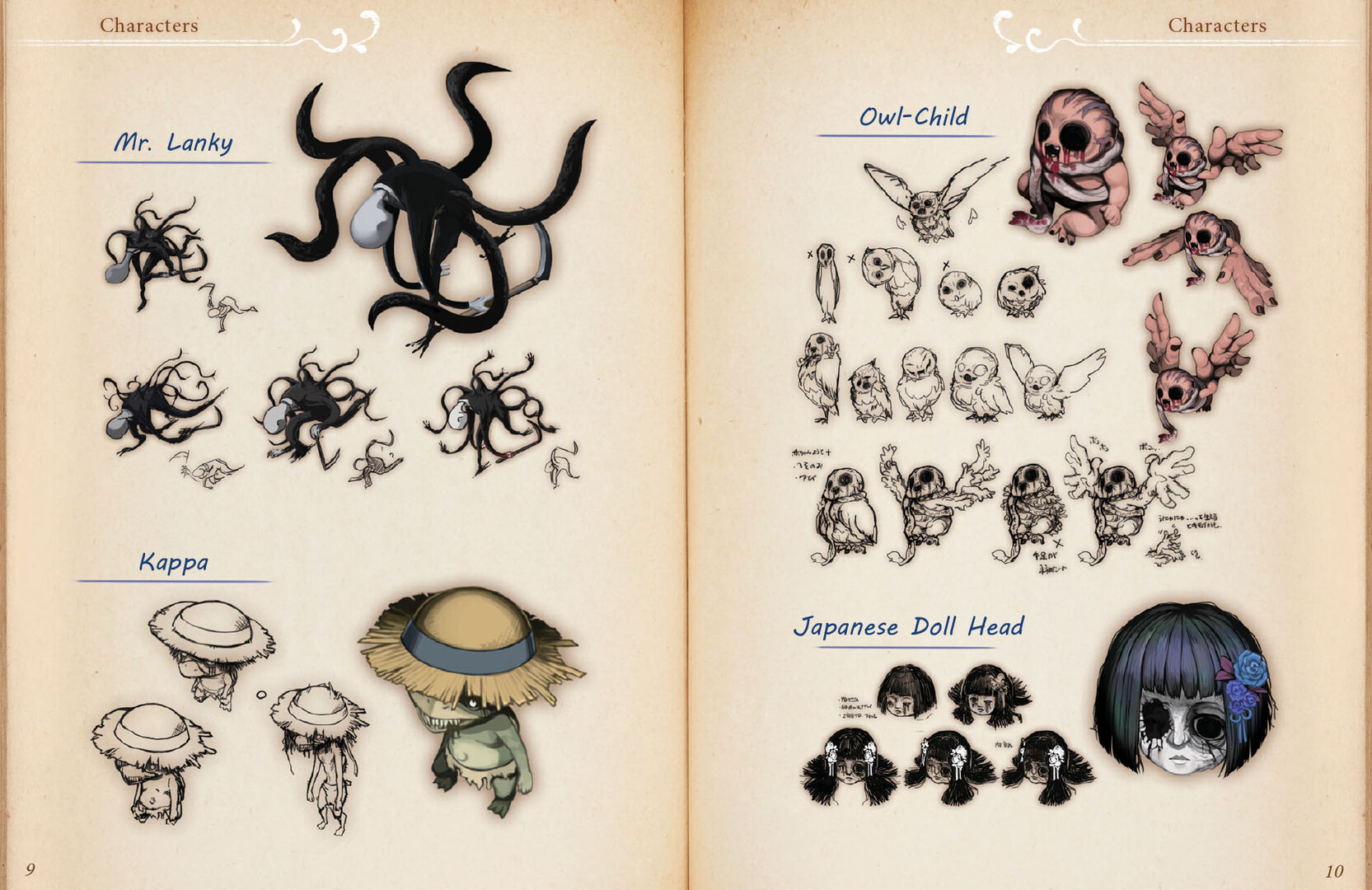 Yomawari: Lost in the Dark - Mini Art Book