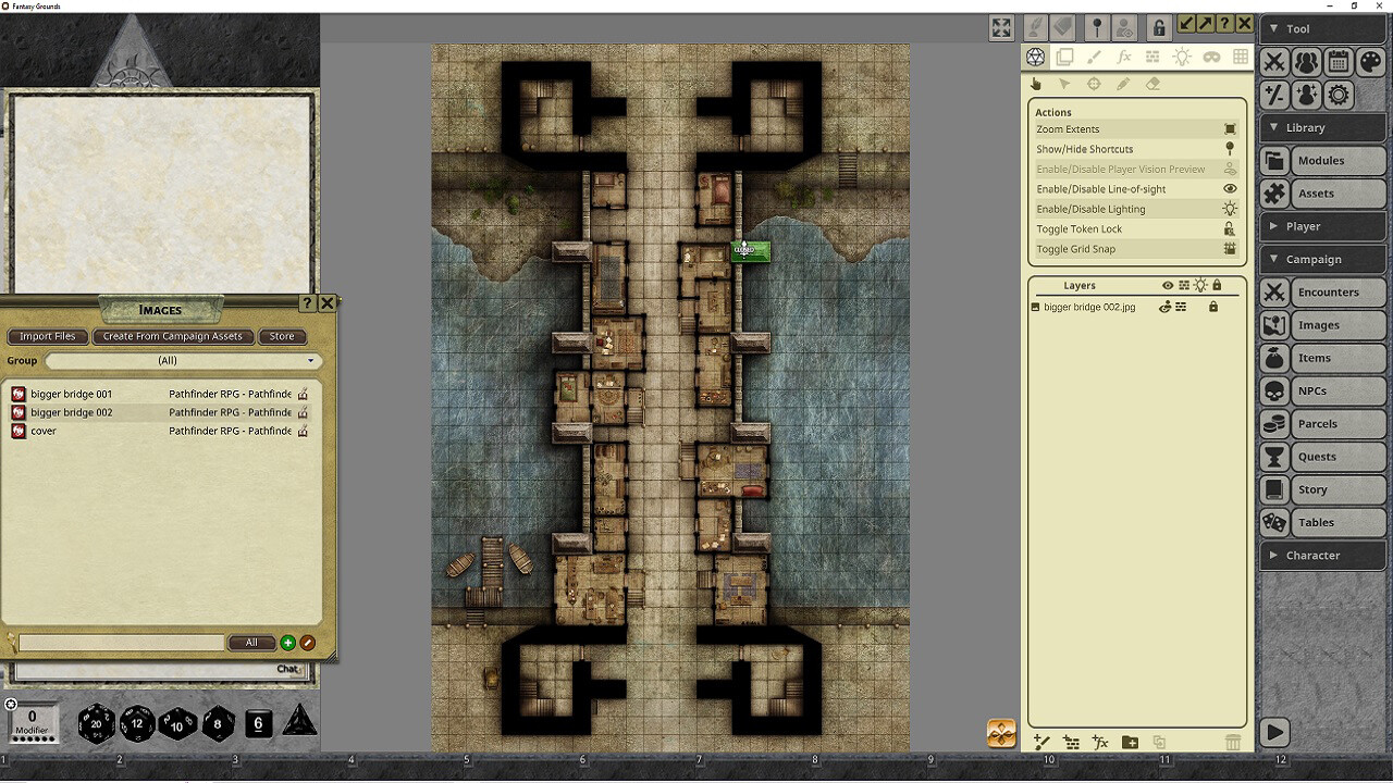 Fantasy Grounds - Pathfinder RPG - Pathfinder Flip-Mat - Bigger Bridge