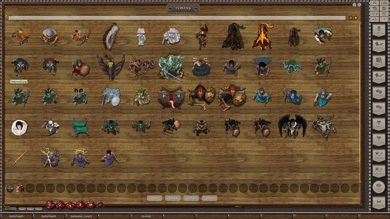 Fantasy Grounds - Devin Night Token Pack 145: Mythological Creatures