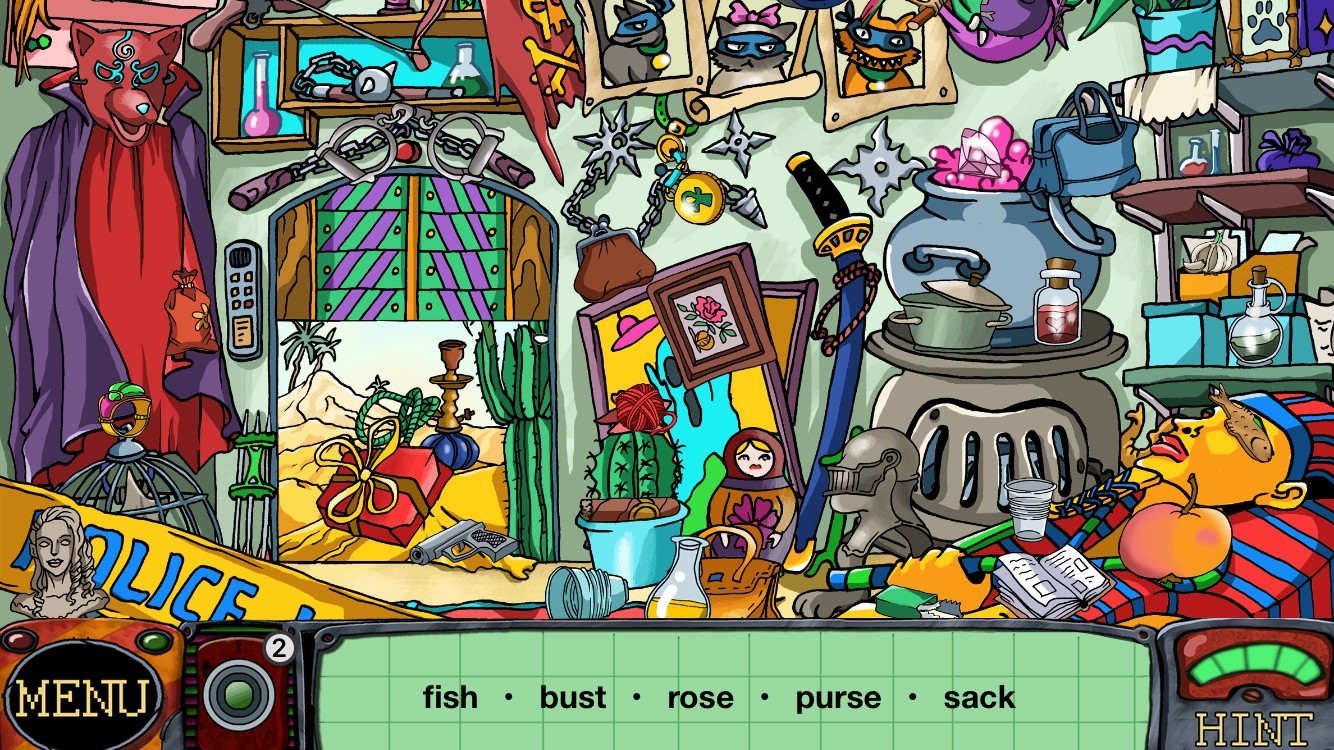 Detective Sherlock Pug - Hidden Object. Relaxing games