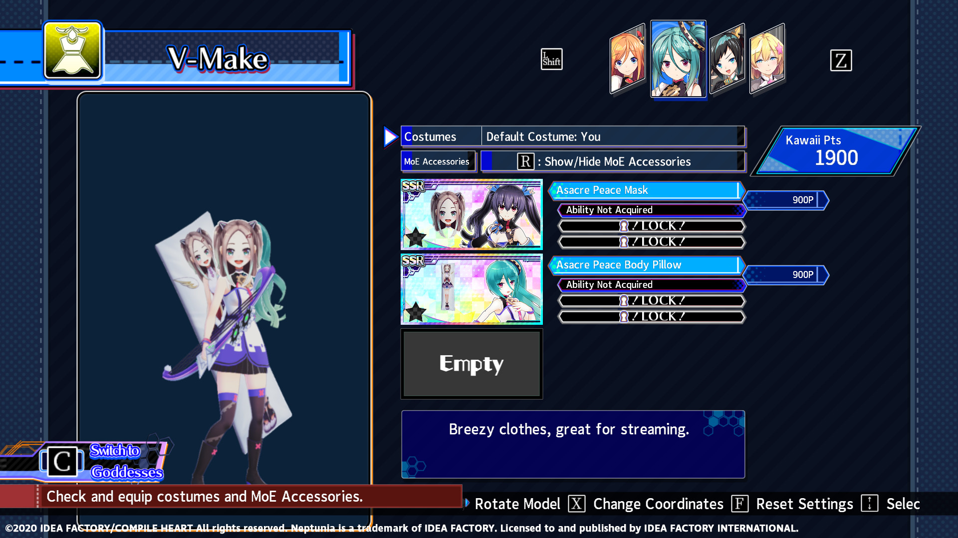 Neptunia Virtual Stars - Asacre Peace Pack