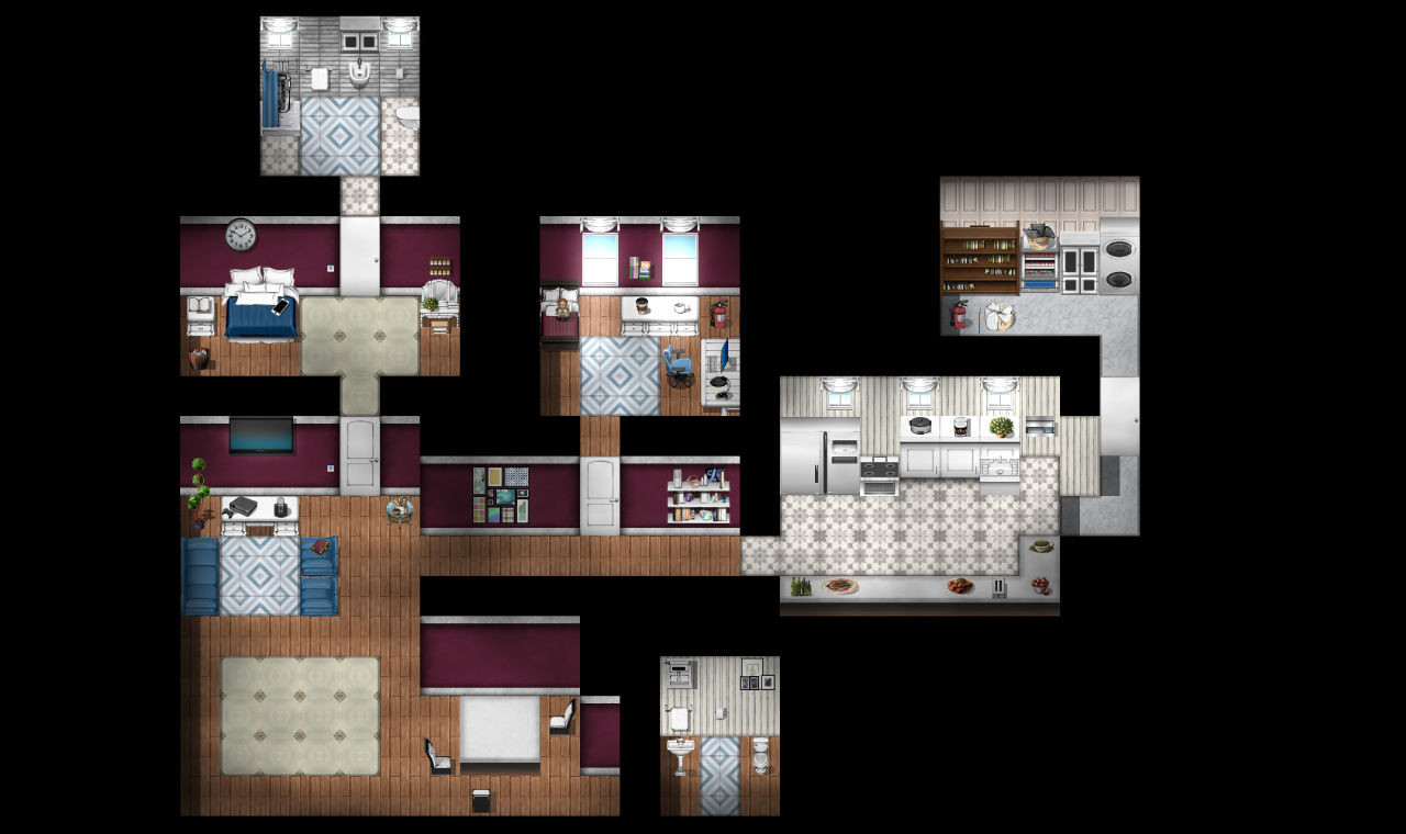 RPG Maker MV - KR Urban Modern Tileset - Interiors