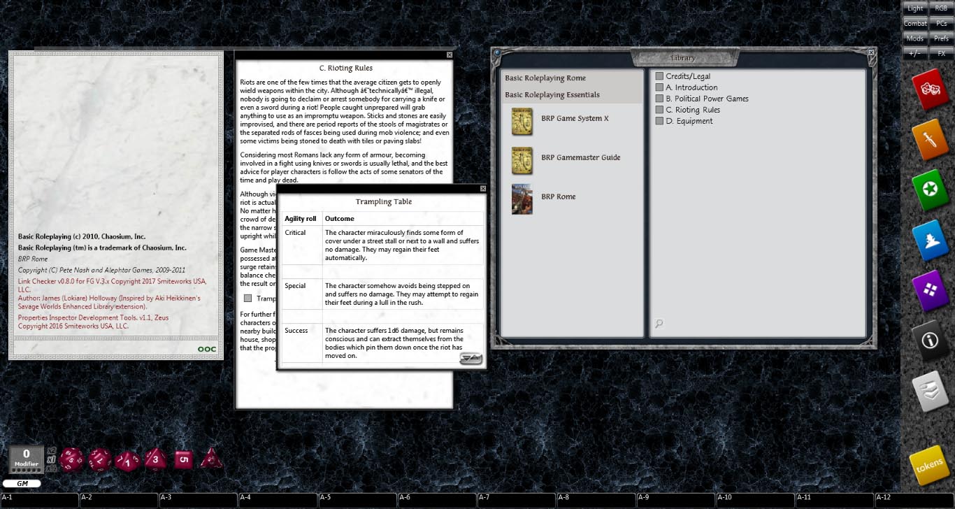 Fantasy Grounds - Rome (BRP)