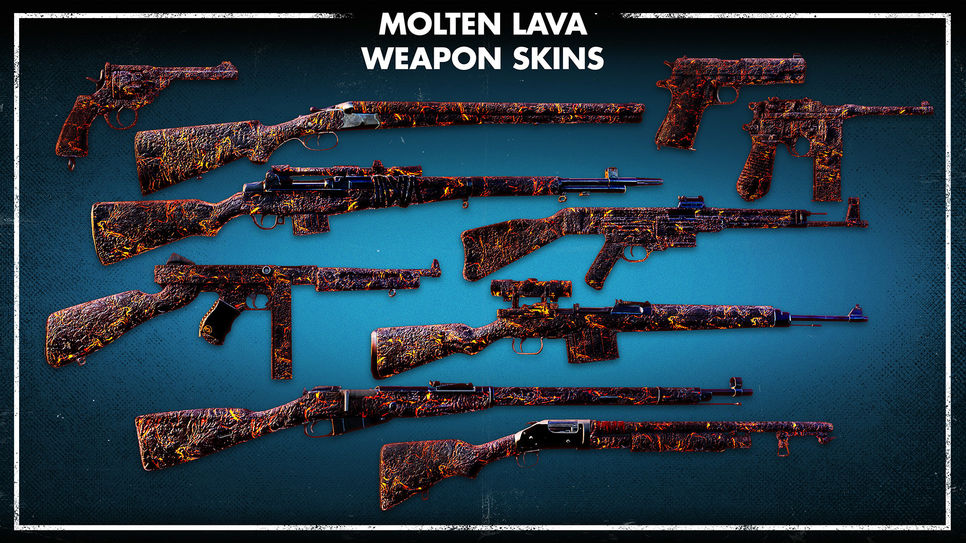 Zombie Army 4: Molten Lava Weapon Skins