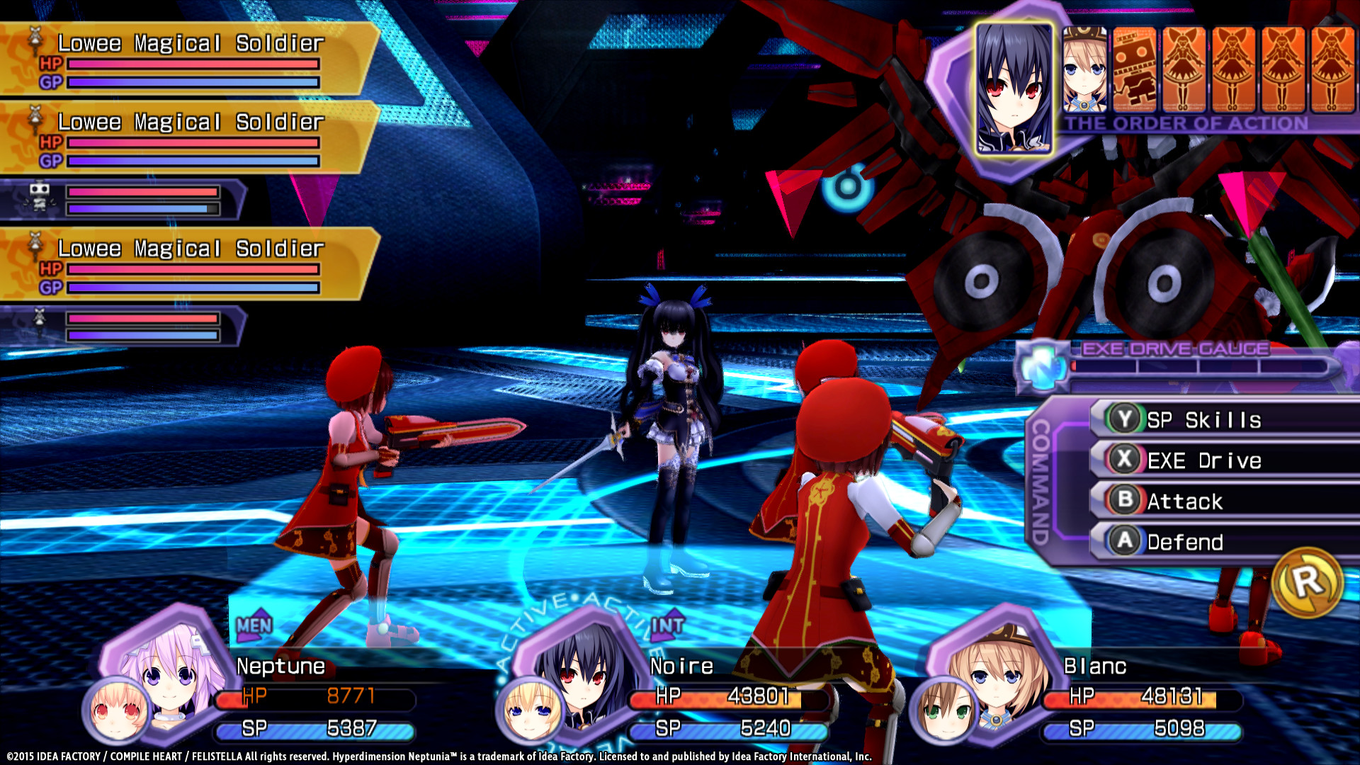 Hyperdimension Neptunia Re;Birth1 Survival Mode