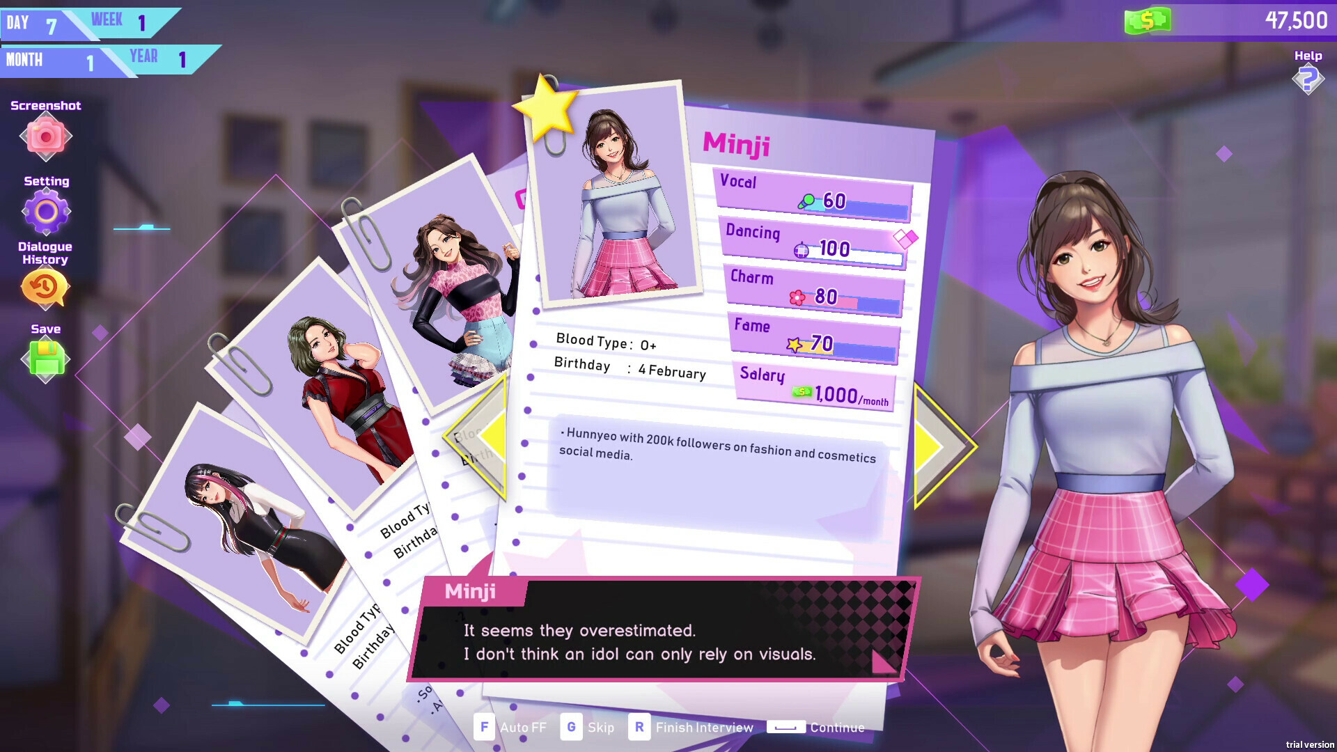 K-pop Idol Stories - Road to Debut Demo
