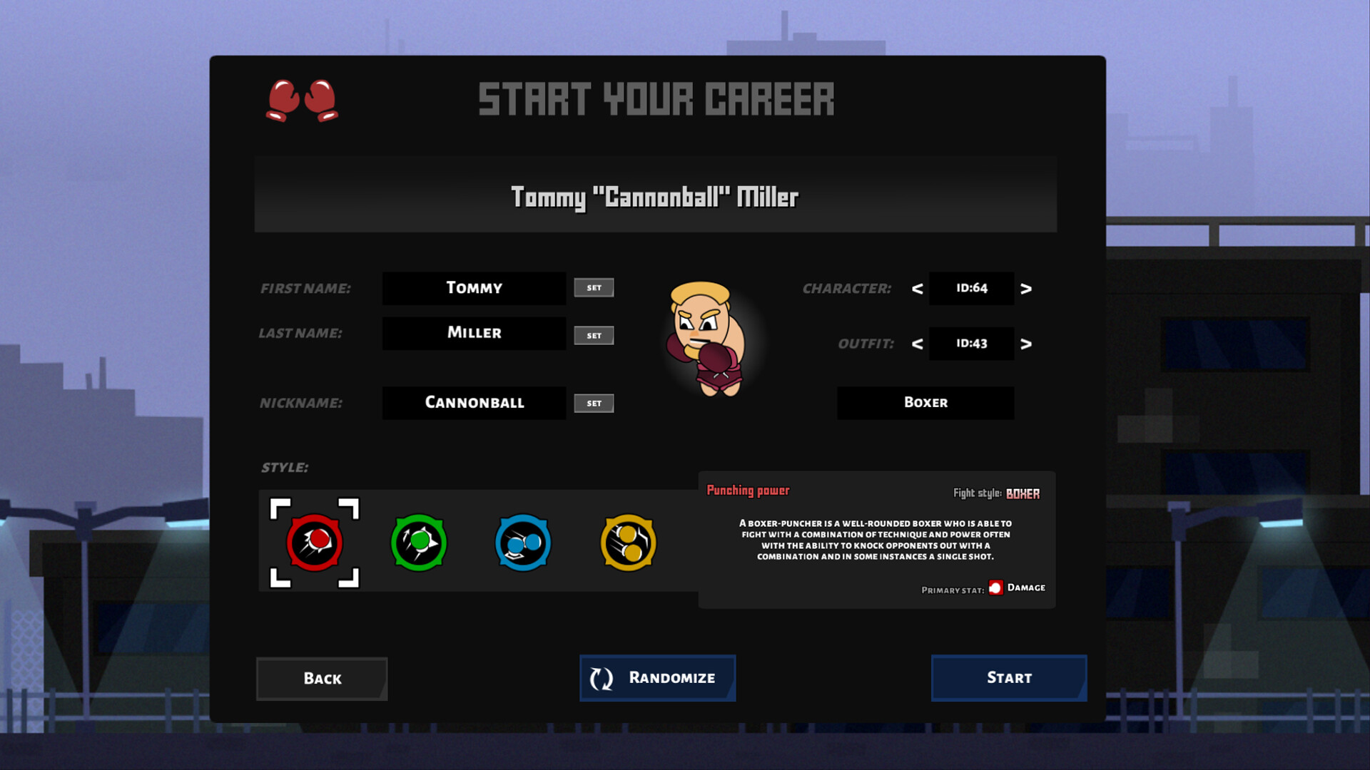 Boxing School - Solo Career Mode
