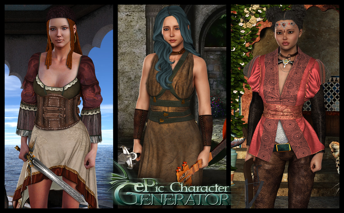 ePic Character Generator - Season #2: Female Adventurer #1