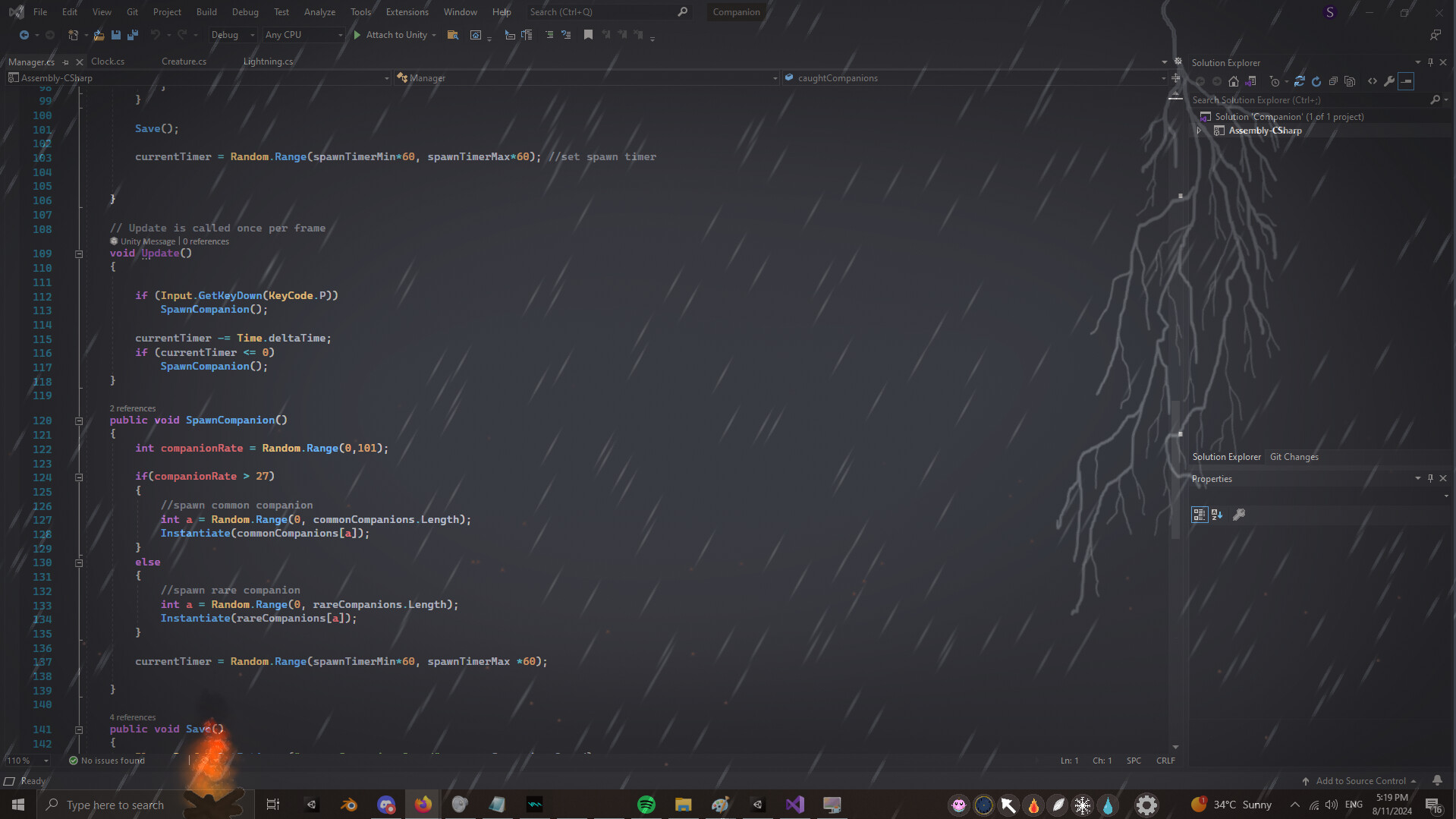 Cozy Desktop: Relaxing Weather and Atmosphere