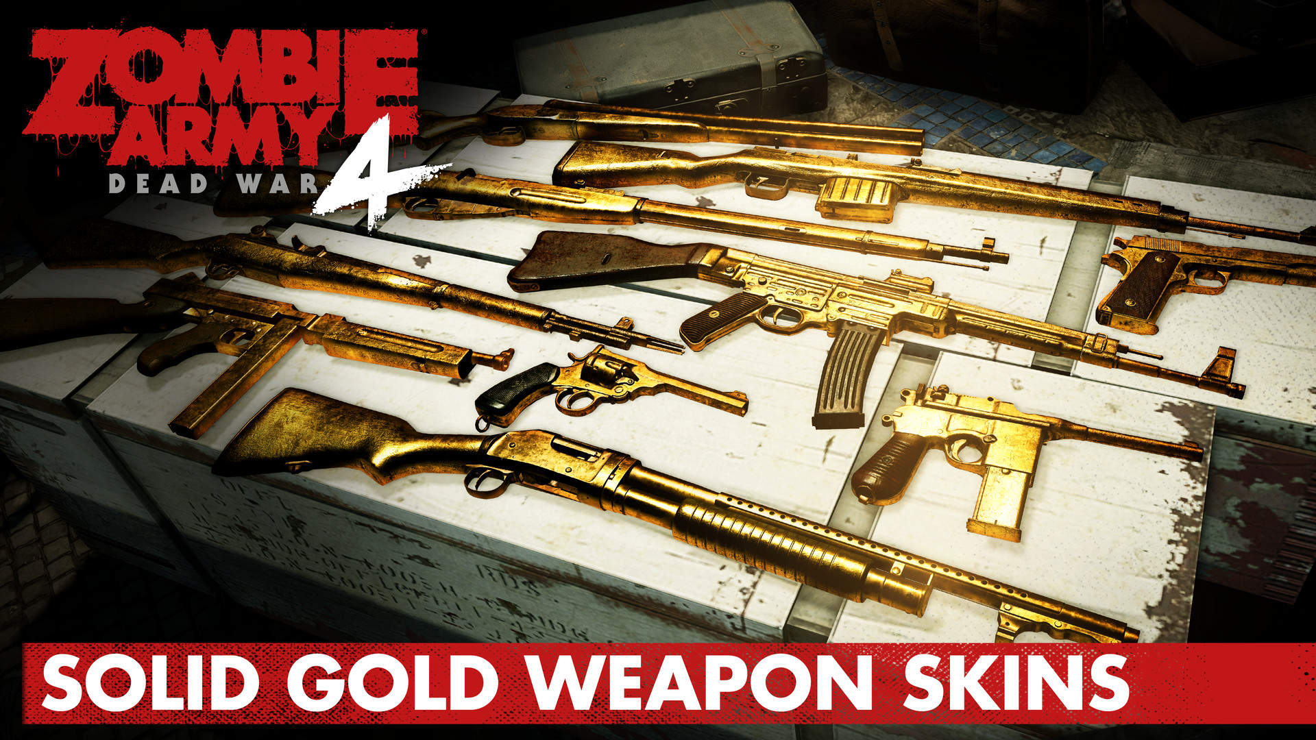 Zombie Army 4: Solid Gold Weapon Skins