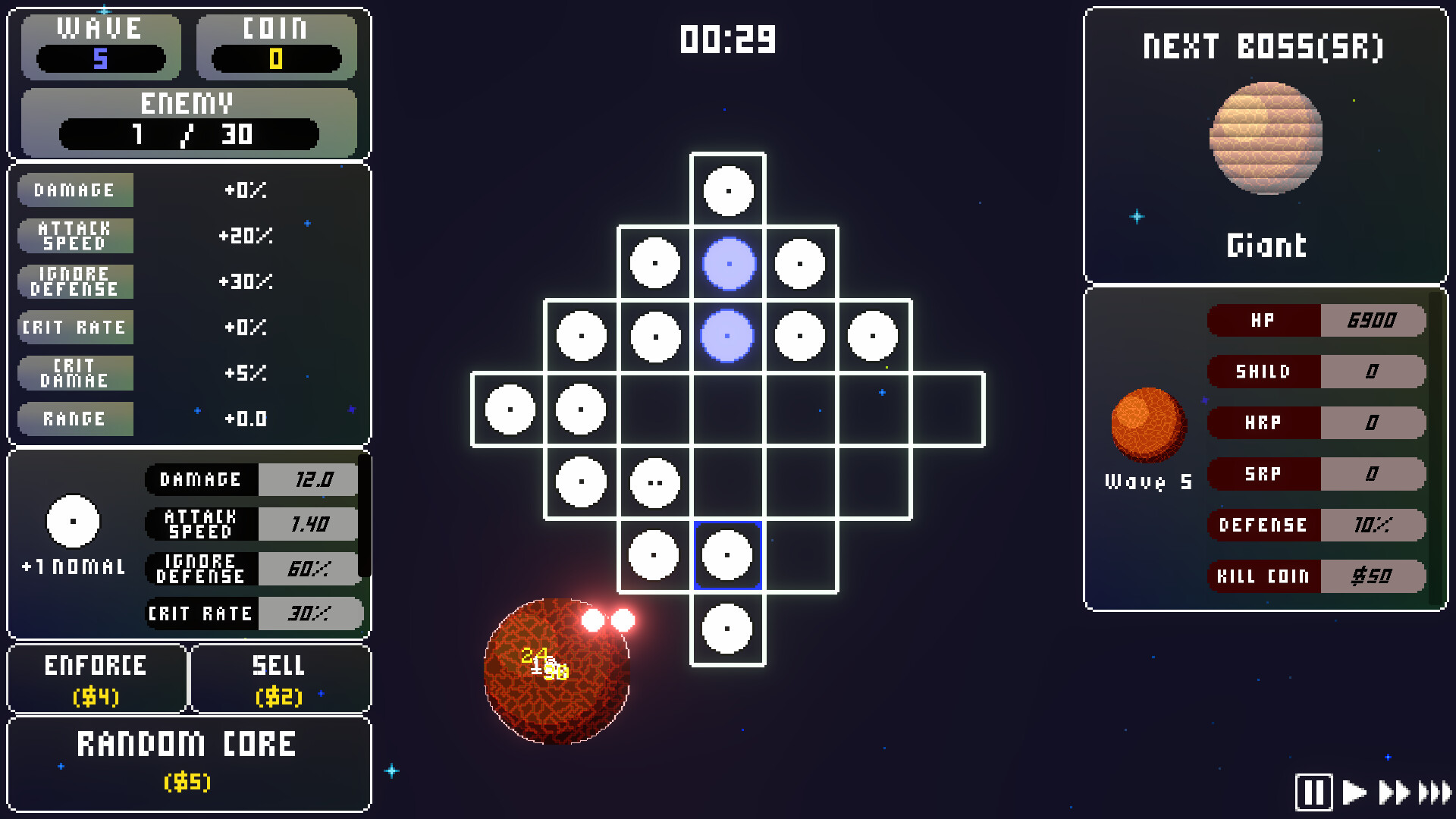 Random Core Defense
