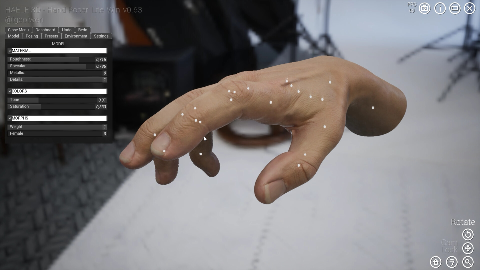 HAELE 3D - Hand Poser Lite