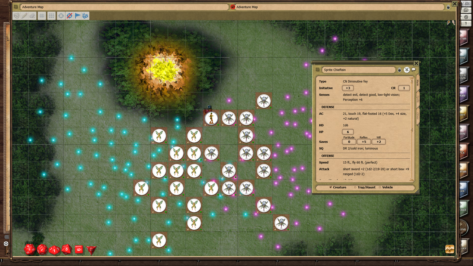 Fantasy Grounds - Mini-Dungeon #030: The Burning Tree of Coilltean Grove (PFRPG)