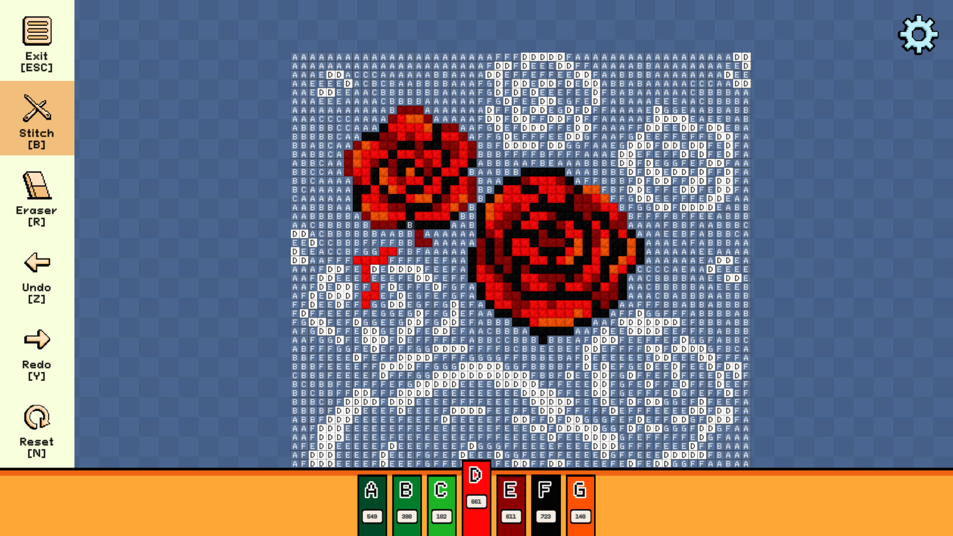 Pixel Cross Stitch - Flowers and Butterflies Pack 3