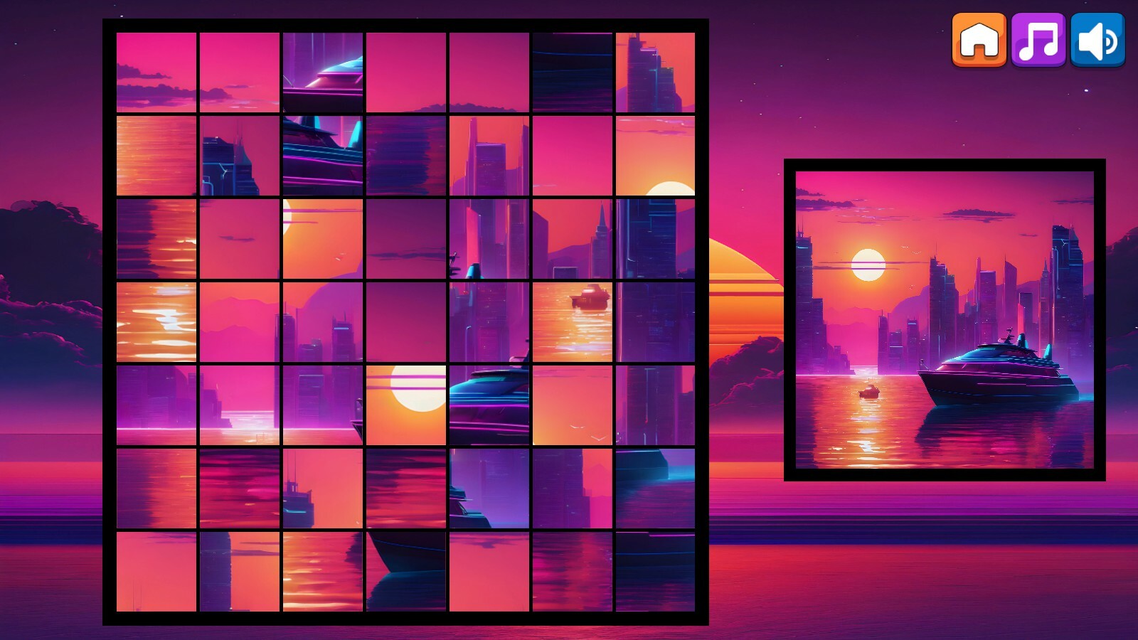 OG Puzzlers: Synthwave Boats
