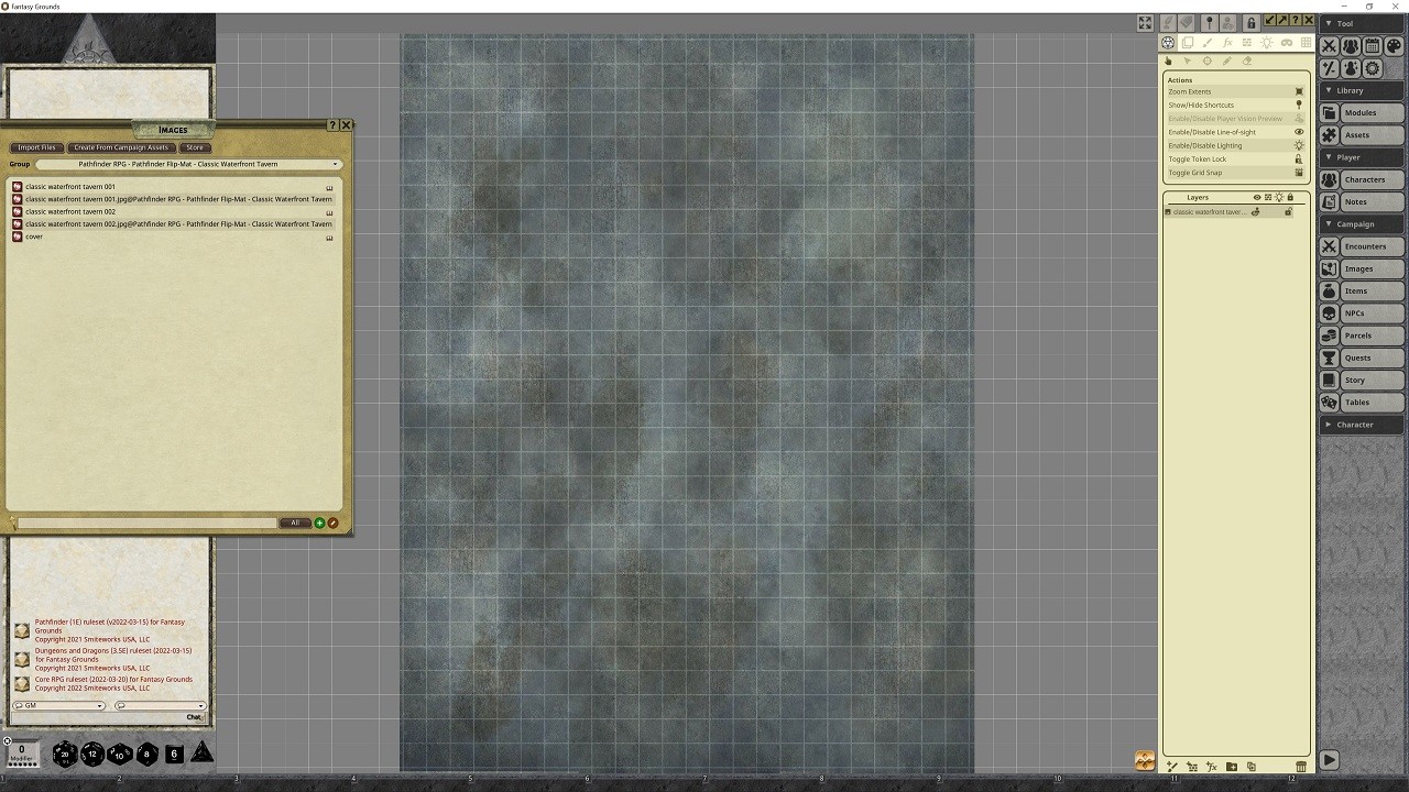 Fantasy Grounds - Pathfinder RPG - Pathfinder Flip-Mat - Classic Waterfront Tavern