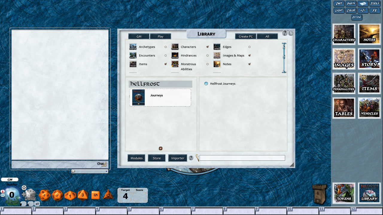 Fantasy Grounds - Hellfrost Journeys (Savage Worlds)