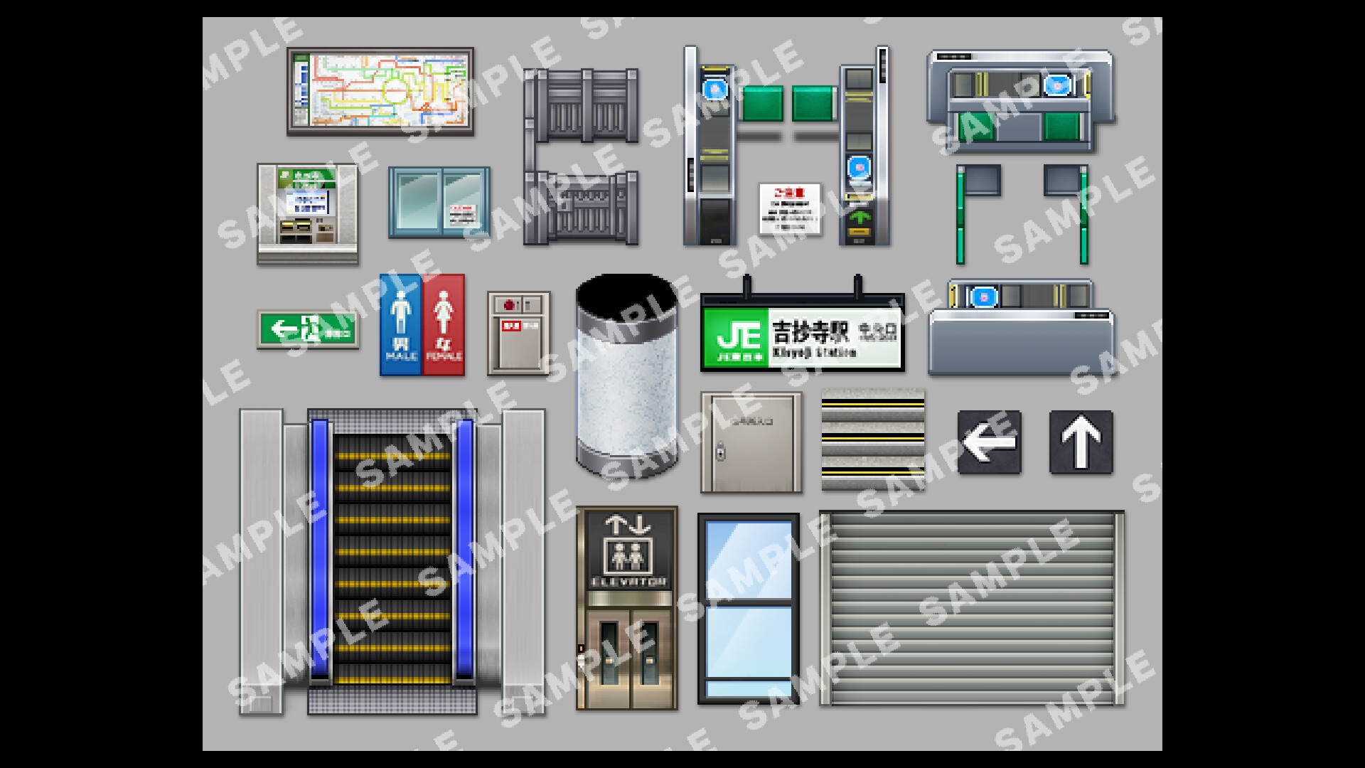 RPG Maker MV - SERIALGAMES LivingGoodCity TILESET LocalStation SET