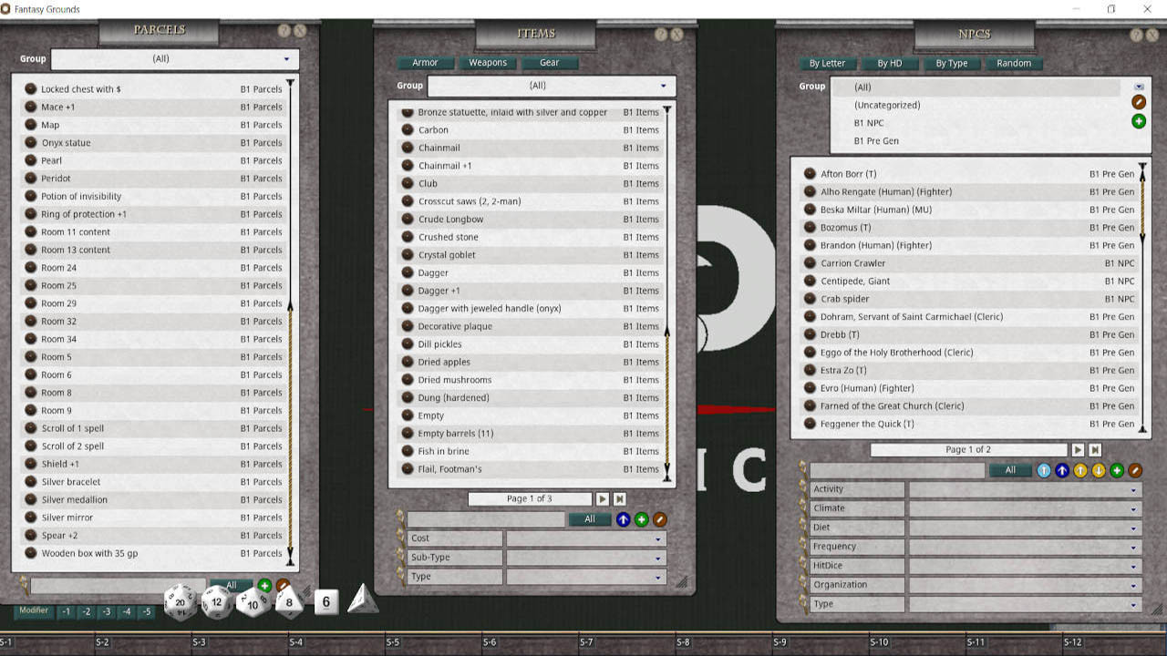 Fantasy Grounds - D&D Classics: B1 In Search of the Unknown (Basic)