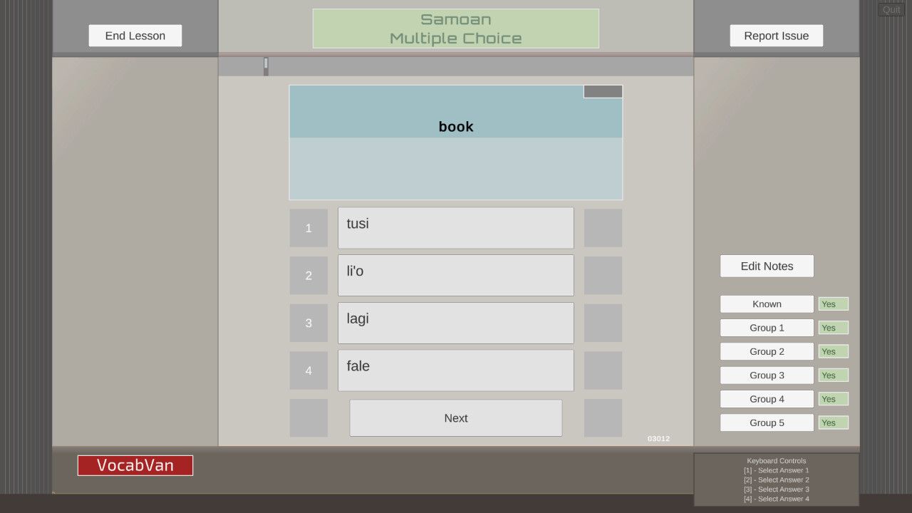 VocabVan - Samoan