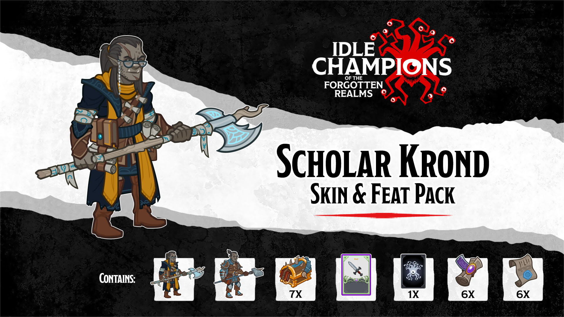 Idle Champions - Scholar Krond Skin & Feat Pack