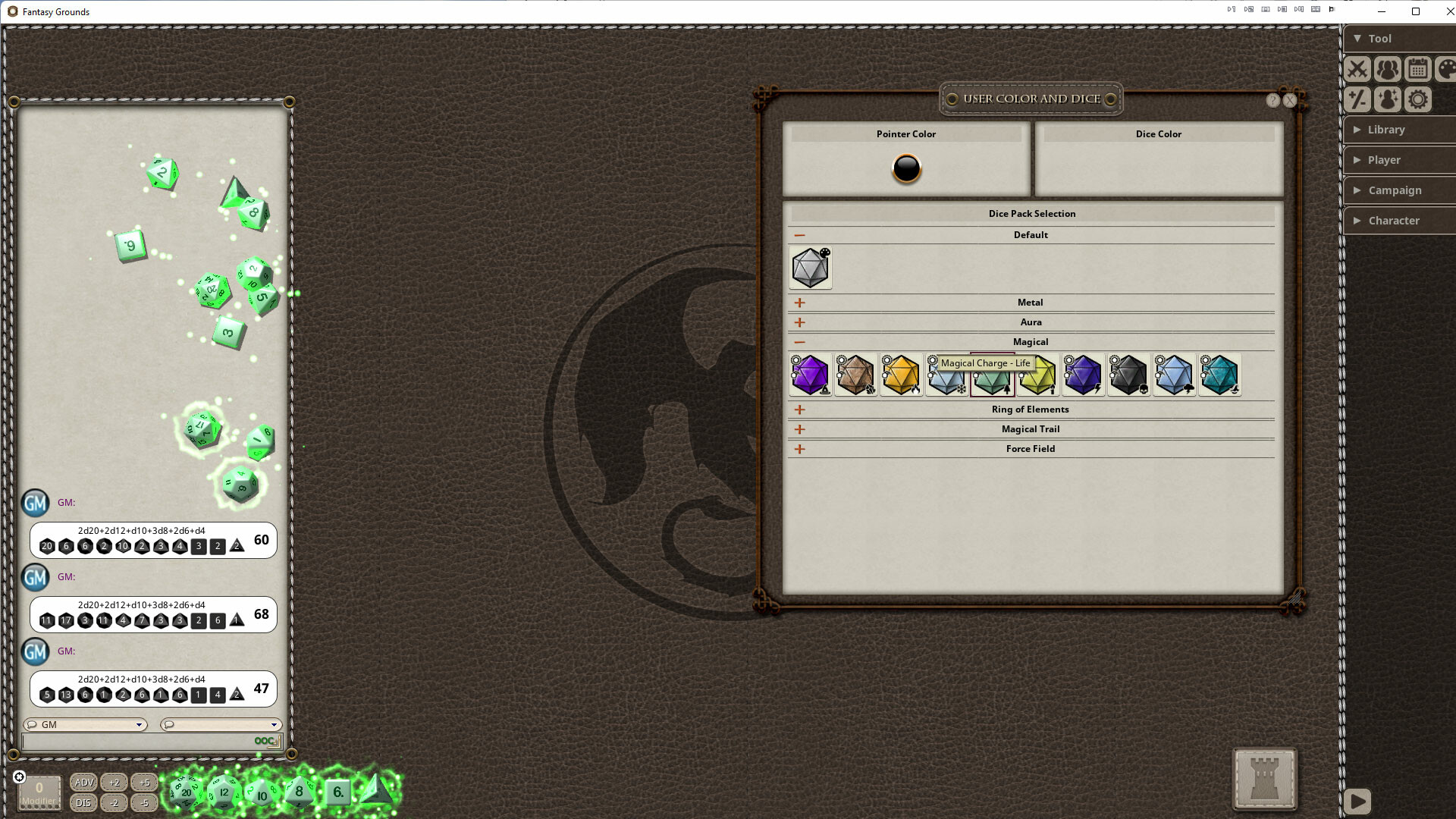 Fantasy Grounds - Magical Dice Pack