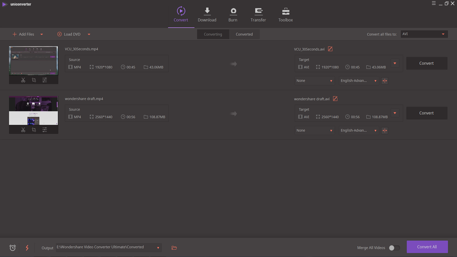 Wondershare Uniconverter-Video Converter, Video Editor, Video Compressor, Video Recorder, DVD Burner