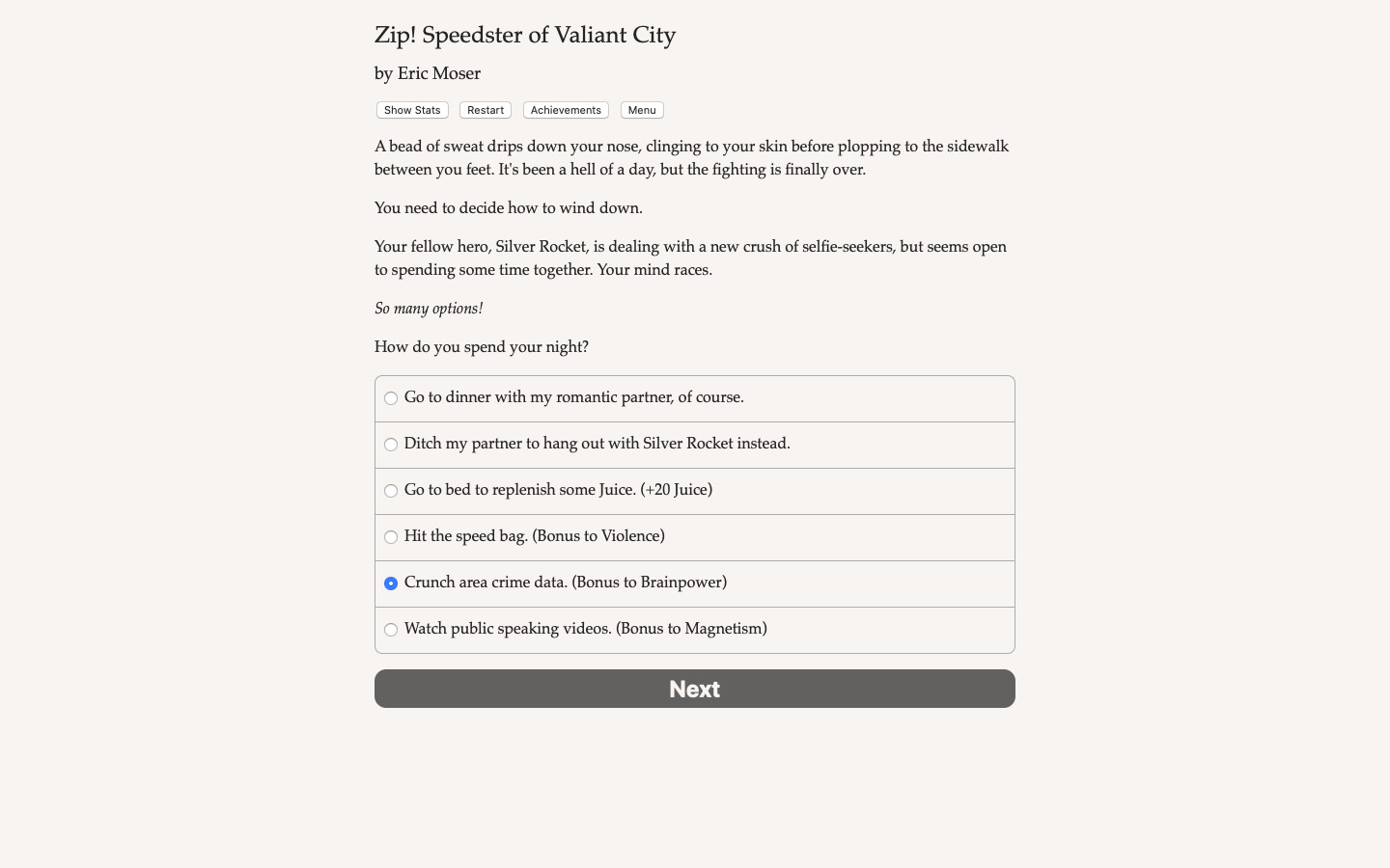 Zip! Speedster of Valiant City Demo