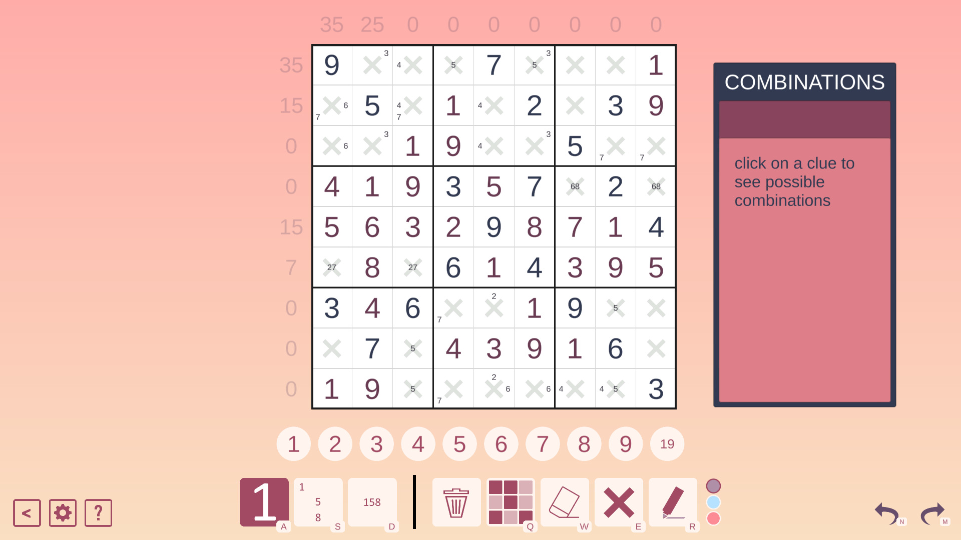 Sandwich Sudoku