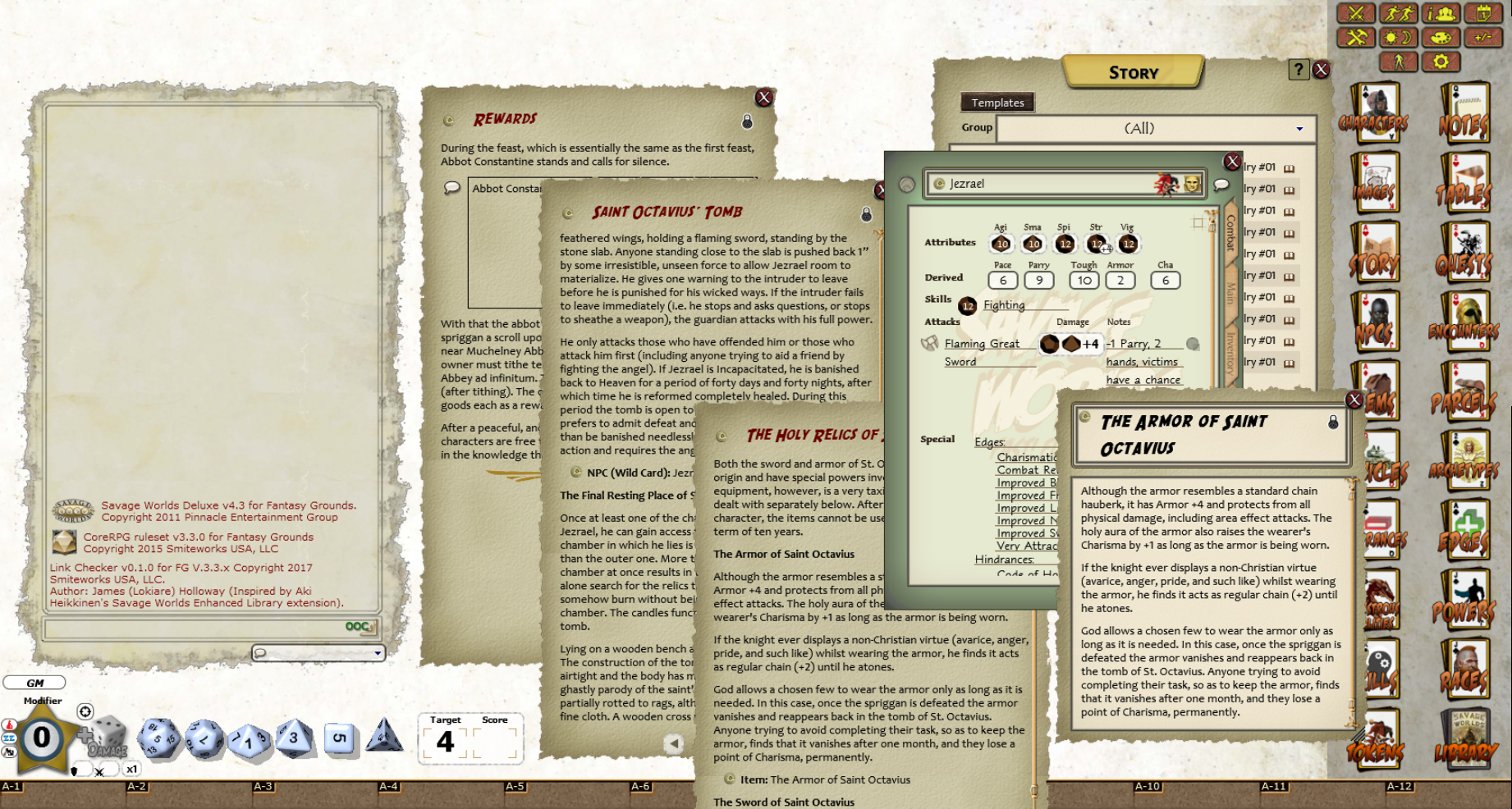Fantasy Grounds - Daring Tales of Chivalry #01: A Knights Tale (Savage Worlds)