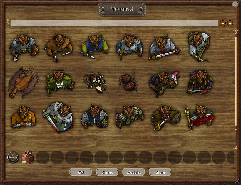 Fantasy Grounds - Copper Dragons (Token Pack)
