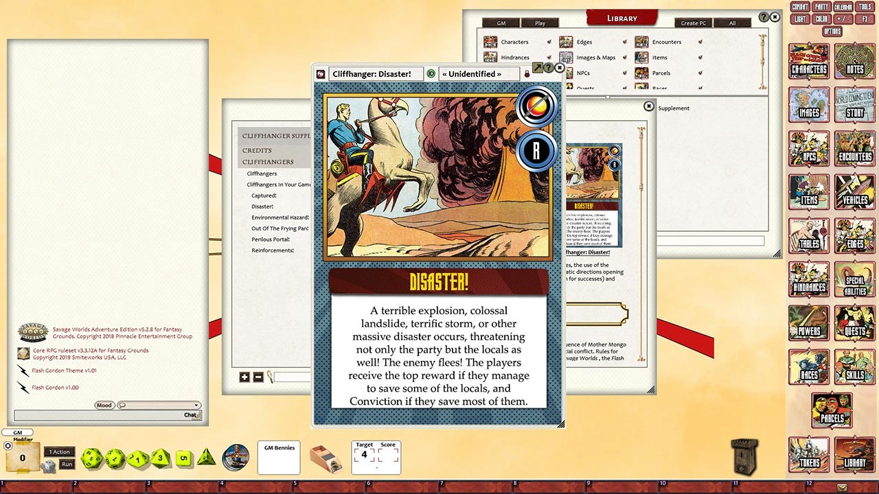 Fantasy Grounds - Flash Gordon Cliffhanger Supplement