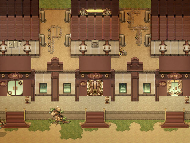 RPG Maker MZ - KR Steampunk Exterior Tileset