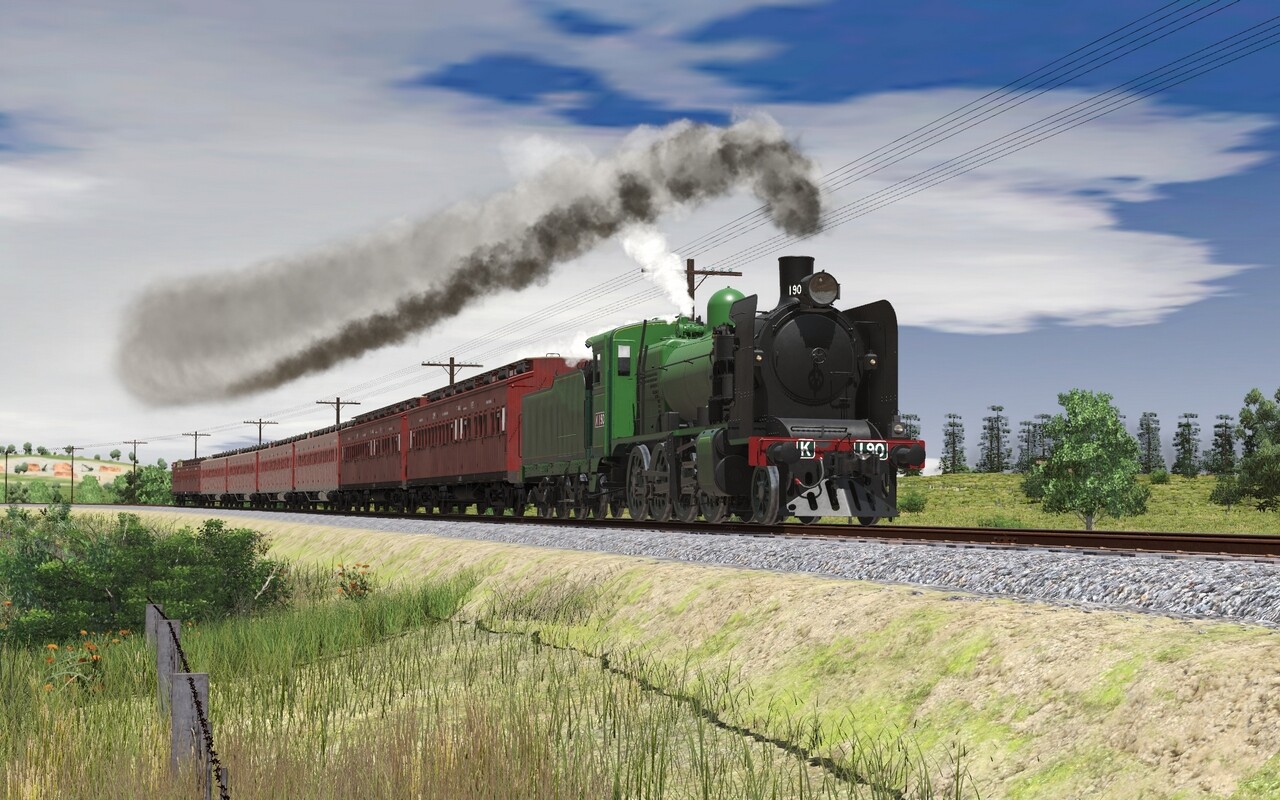 Trainz Plus DLC - VR K class - K190 2 Tone Green