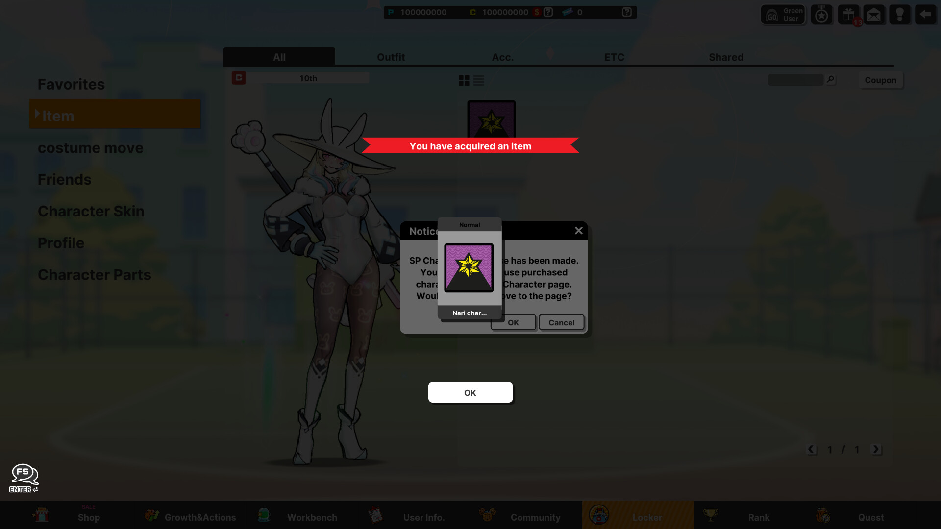 Freestyle2 - Nari Character Coupon