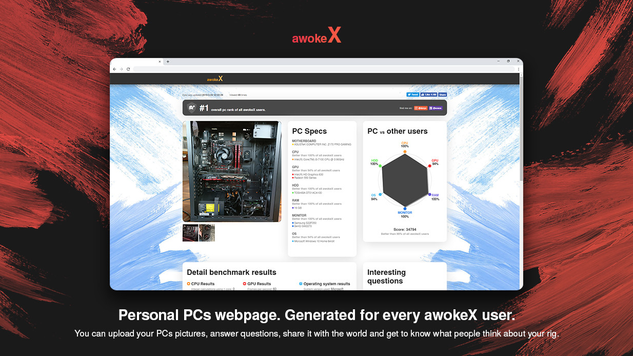awokeX - PC performance booster