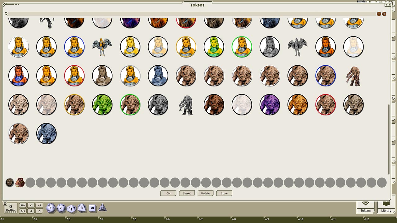 Fantasy Grounds - Creatures A-Z, Volume 8 (Token Pack)