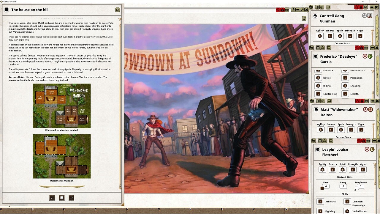Fantasy Grounds - Deadlands The Weird West: Showdown at Sundown Adventure