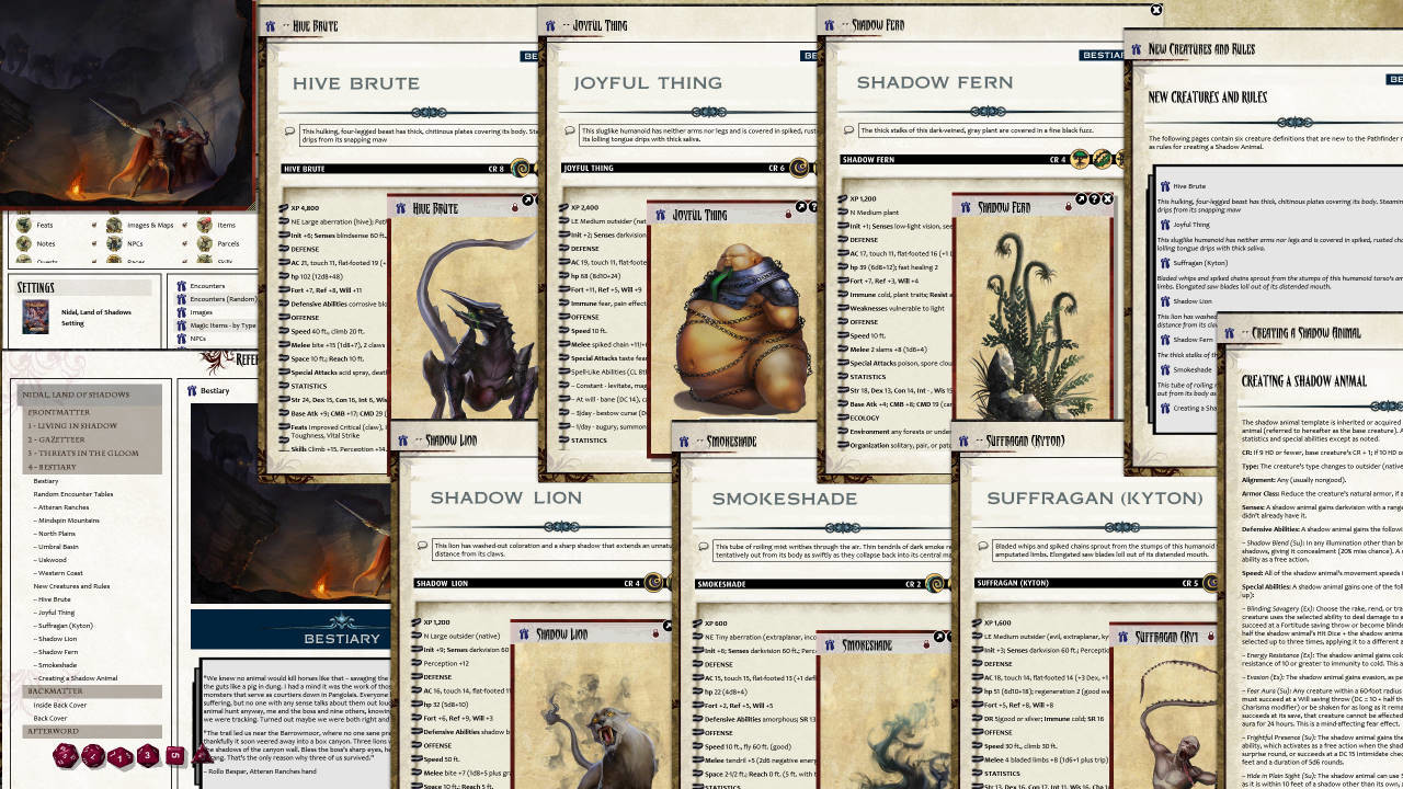 Fantasy Grounds - Pathfinder RPG - Campaign Setting: Nidal, Land of Shadows