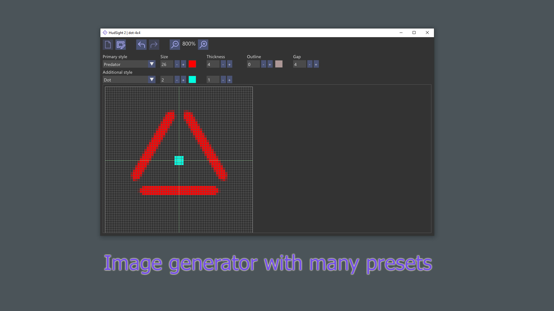 HudSight - custom crosshair overlay