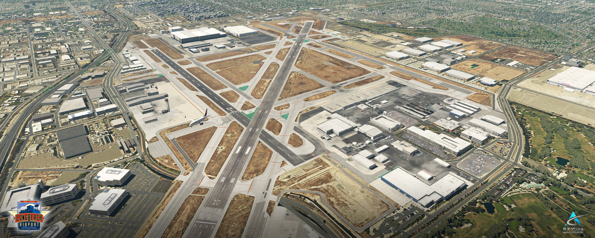 X-Plane 11 - Add-on: Skyline Simulations - KLGB - Long Beach Airport XP