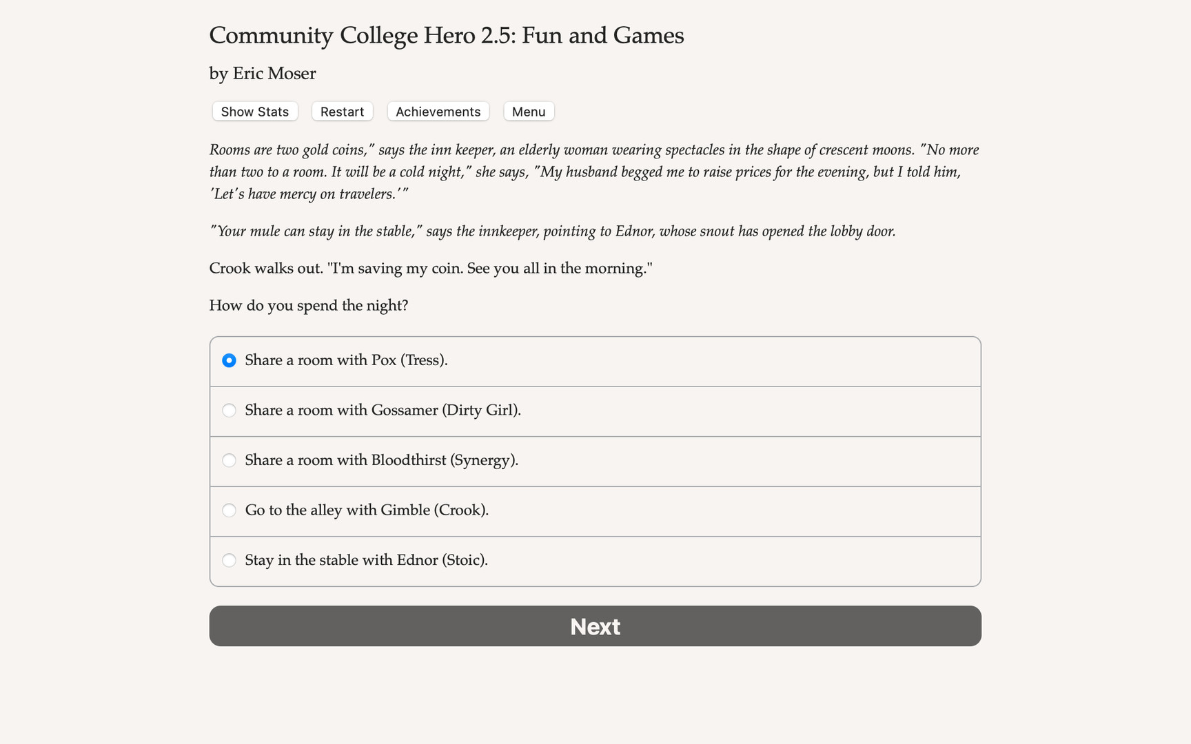 Community College Hero: Fun and Games Demo