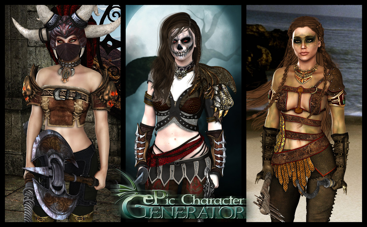 ePic Character Generator - Season #2: Female Barbarian
