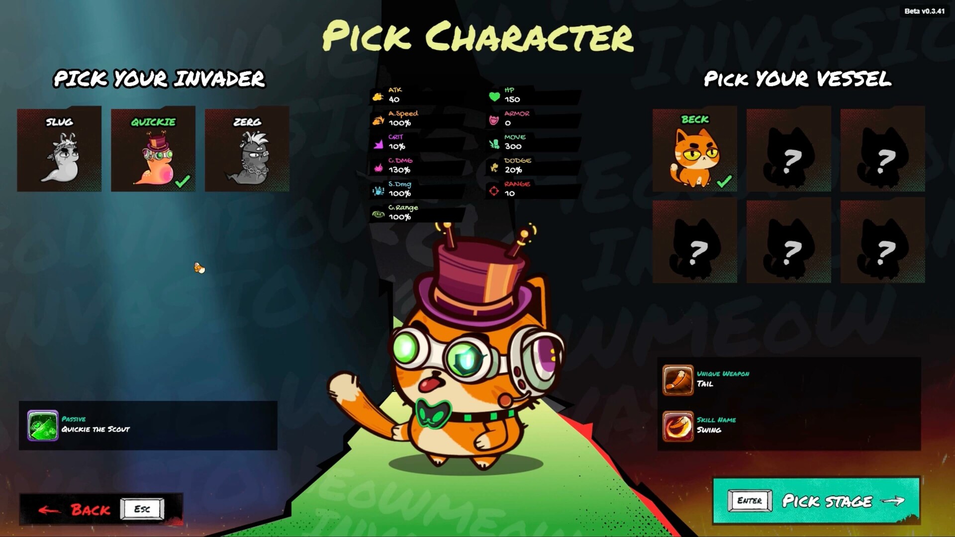 Meow Meow Invasion Demo