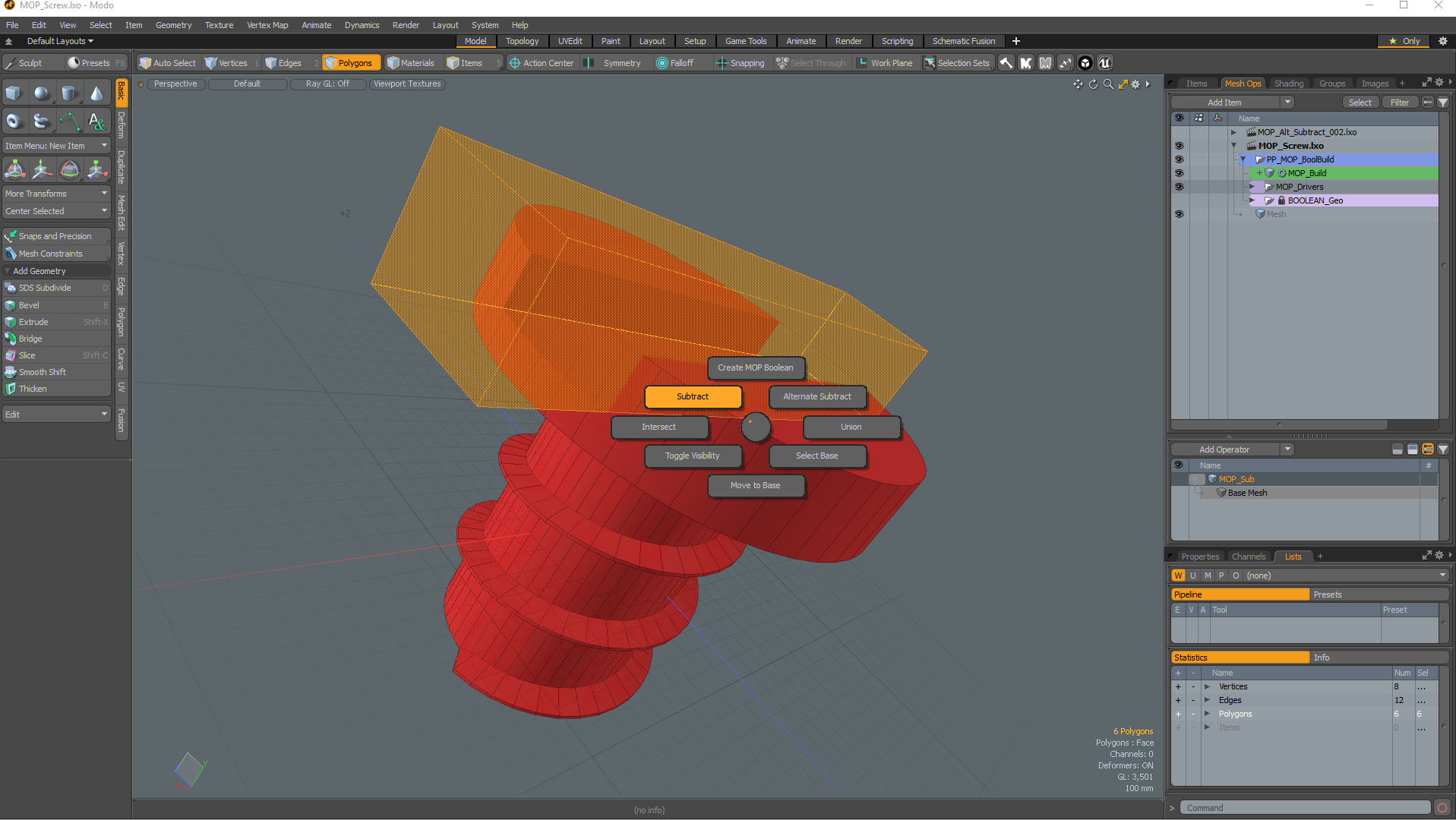 Modo indie - MOP Booleans Kit