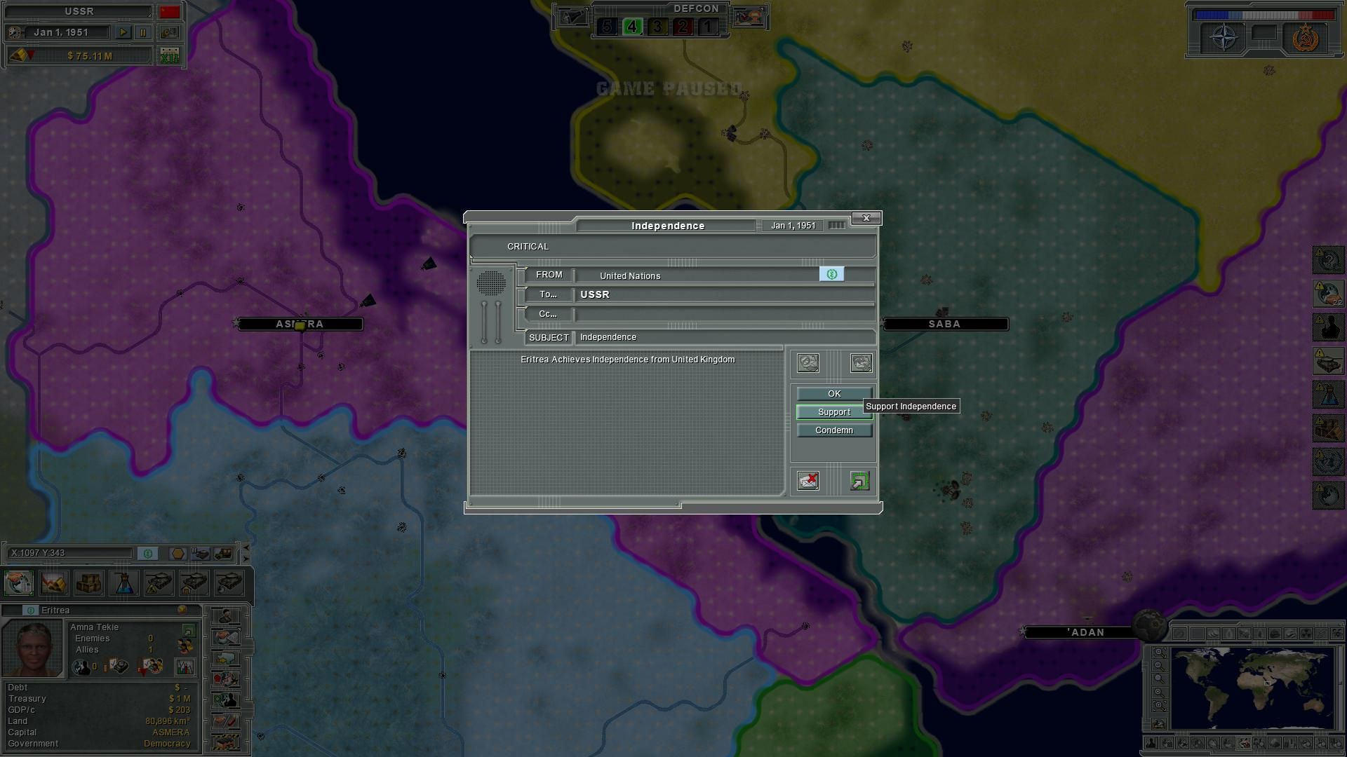 Supreme Ruler: Cold War