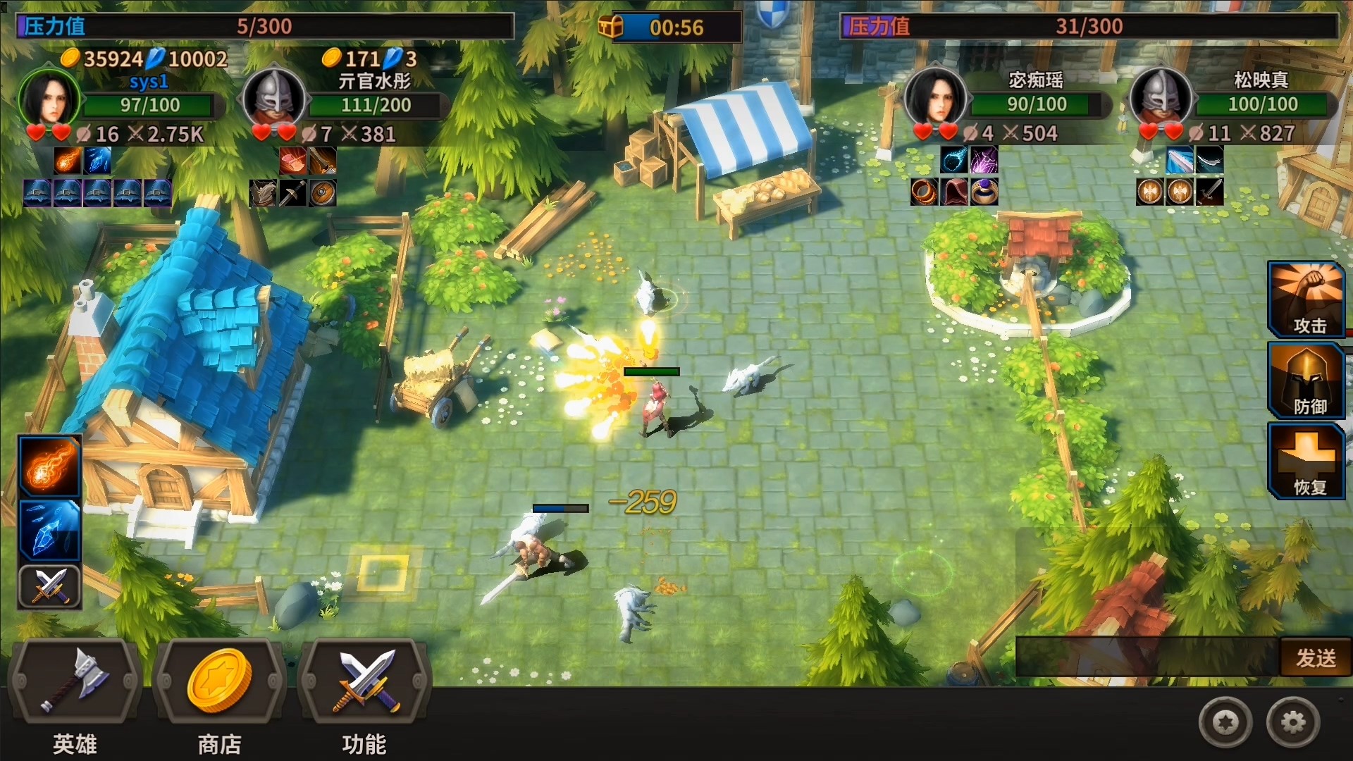 溪风谷之战(roguelike moba game)