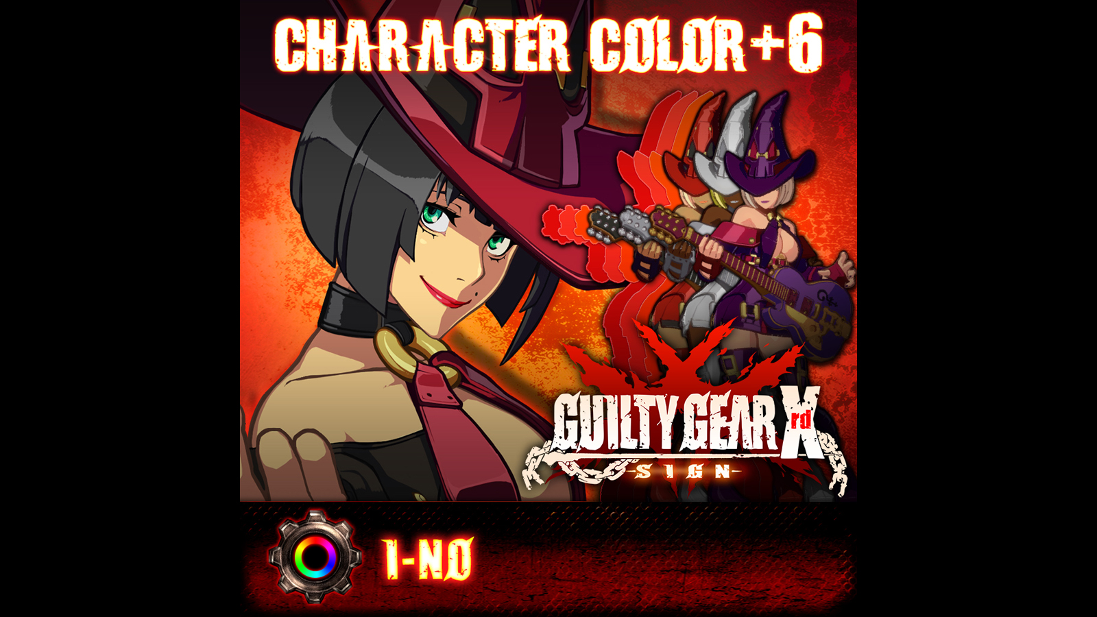 GGXrd Extra Color Palettes - I-NO
