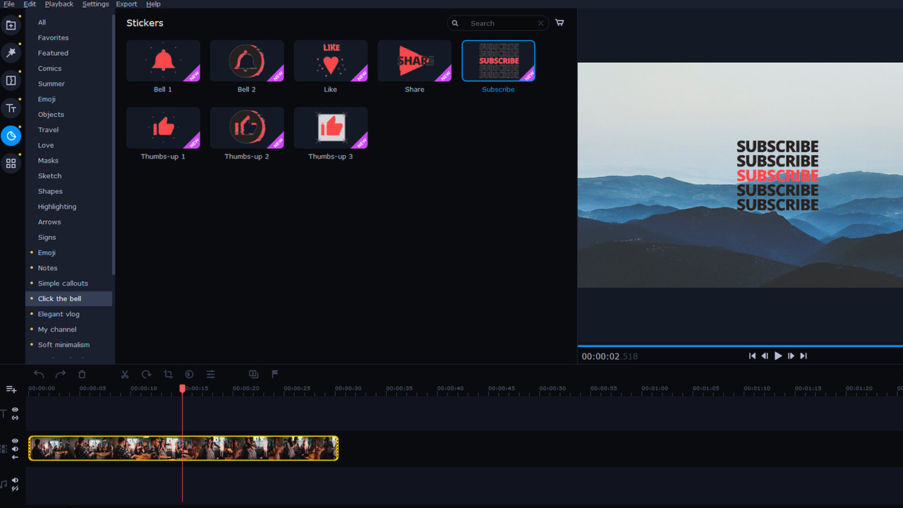 Movavi Video Suite 2022 - Let's Start a Vlog Set
