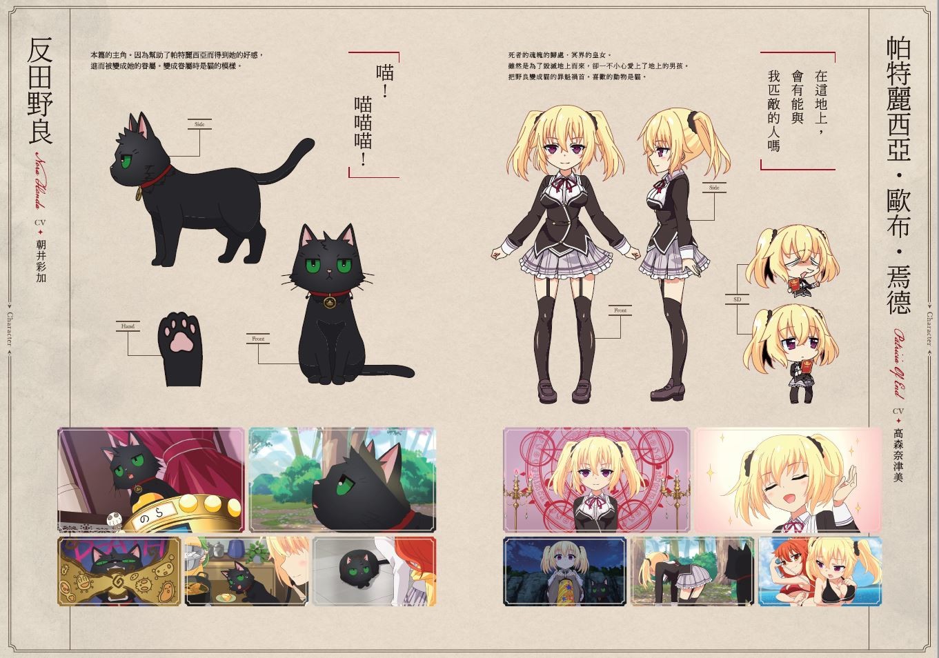 Concept Design of  anime - The Princess, the Stray Cat, and Matters of the Heart